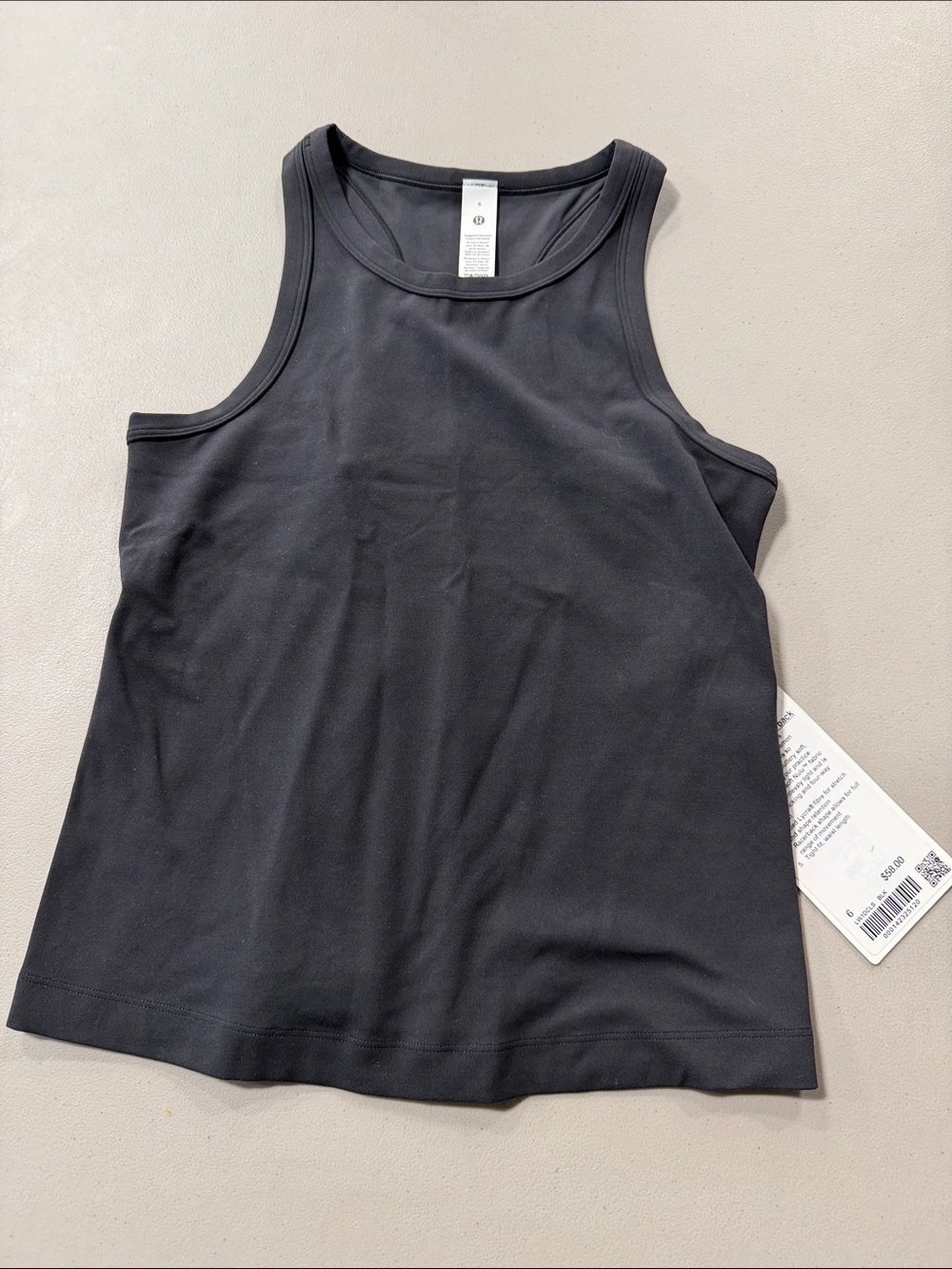 lululemon athletica Black High-Neck Racerback Tank